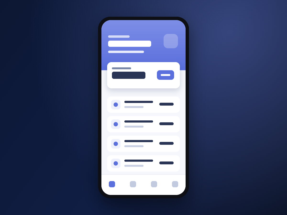 Mockup di un’app mobile iOS e Android